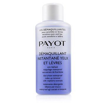Payot Les Demaquillantes Demaquillant Instantane Yeux Dual-Phase Removedor de Maquillaje A Prueba de Agua - Para Ojos Sensibles (Tamaño Salón)
