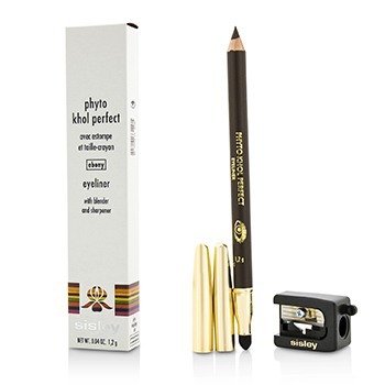 Sisley Phyto Khol Delineador de Ojos Perfecto (Con Mezclador y Sacapuntas) - # Ebony