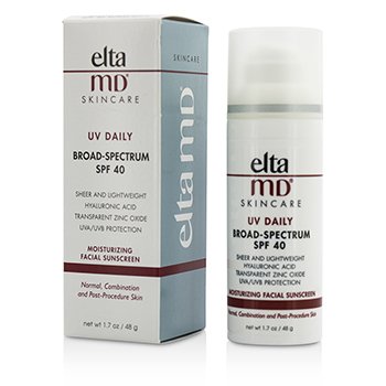 EltaMD Protector solar facial hidratante diario UV FPS 40 (envase aleatorio)