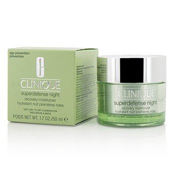 Clinique Hidratante de recuperación nocturna Superdefense - Para piel mixta, muy seca y seca