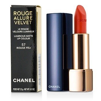 Chanel Rouge Allure Velvet Pintalabios - # 57 Rouge Feu