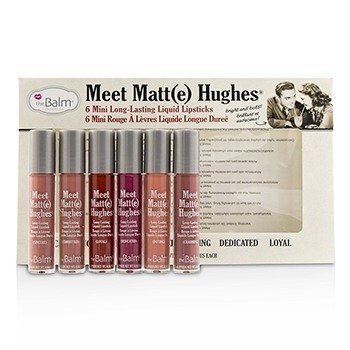 TheBalm Kit Meet Matt(e) Hughes 6 Mini Pintalabios Líquidos de Larga Duración - Vol.1