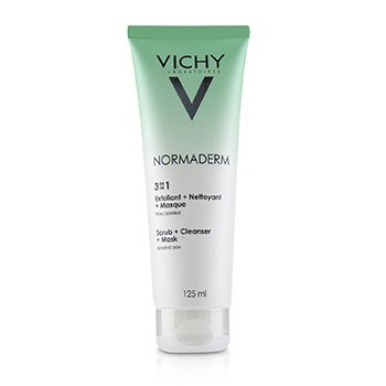 Vichy Normaderm 3 En 1 Exfoliante + Limpiador + Mascarilla (Para Piel Propensa al Acné / Piel Sensible)
