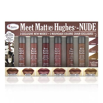 TheBalm Kit Meet Matt(e) Hughes 6 Mini Pintalabios Líquidos de Larga Duración - Nude
