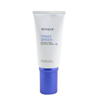 SKEYNDOR Power Oxygen Gel-Cream + O2 Bloqueador de Contaminación de Ciudad (Para Piel Mixta a Grasa)