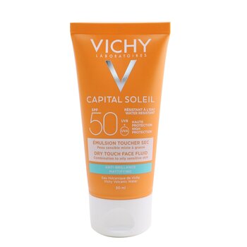 Vichy Fluido facial matificante Capital Soleil tacto seco FPS 50 - Resistente al agua