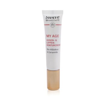 Lavera My Age Eye & Lip Contour Crema With Organic Hibiscus & Ceramides - For Mature Skin