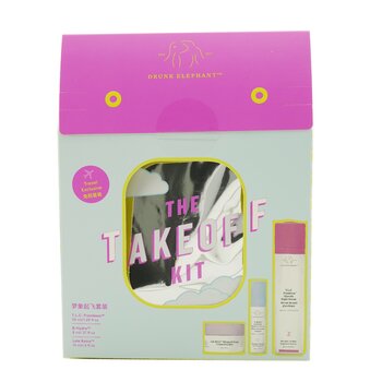 Drunk Elephant The TakeOff Kit: T.L.C Framboos Night Suero 50ml+ B-Hydra Serum 8ml+ Lala Retro Whipped Cream 15ml