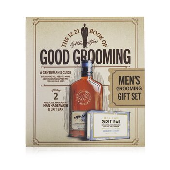 18.21 Man Made Set de regalo Book of Good Grooming Volumen 2: Caoba absoluta (Jabón de 532 ml + Barra de 198 g)