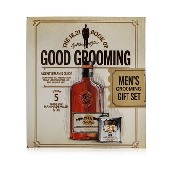18.21 Man Made Set de regalo Book of Good Grooming Volumen 5: Oud noble (Jabón 532 ml + Aceite 60 ml)