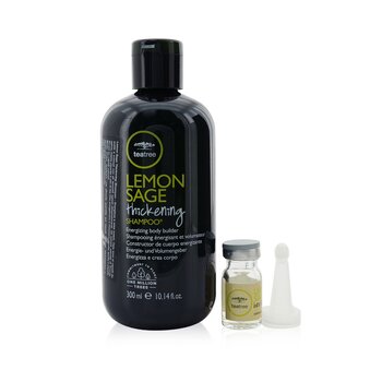 Paul Mitchell Set de tratamiento Árbol de Té, Limón y Salvia: Champú 300 ml + Loción Capilar 12x6 ml