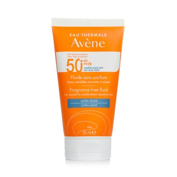 Avene Fluido sin perfume de muy alta protección FPS 50+ - Para pieles sensibles normales a mixtas