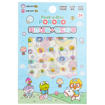 April Korea Tatuaje de Pororo en uñas y manos - # SPR 02