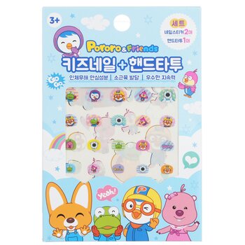 April Korea Tatuaje de Pororo en uñas y manos - # SPR 05