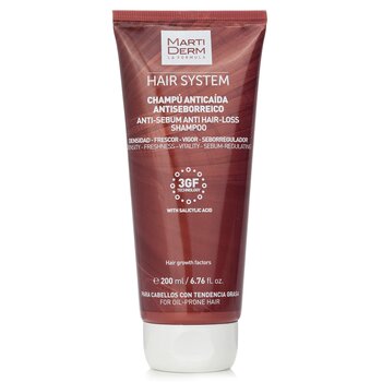 Martiderm Champú anticaída Hair System Anti-Sebum con ácido salicílico (para cabello con tendencia grasa)