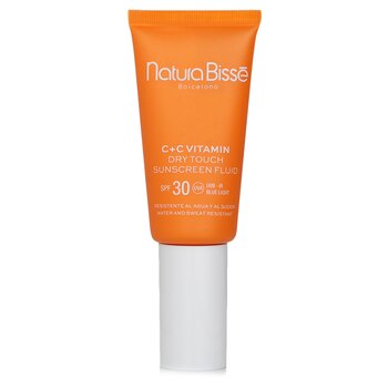 Natura Bisse Fluido protector solar reafirmante con vitamina C+C y tacto seco FPS 30