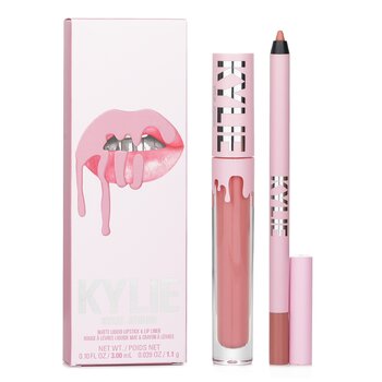 Kylie By Kylie Jenner Matte Lip Kit: Matte Liquid Pintalabios 3ml + Lip Liner 1.1g - # 300 Koko K