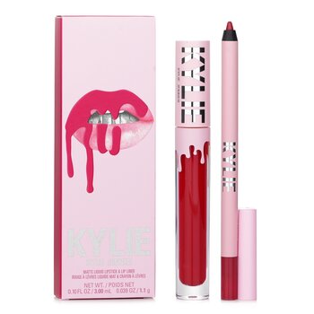 Kylie By Kylie Jenner Matte Lip Kit: Matte Liquid Pintalabios 3ml + Lip Liner 1.1g - # 402 Mary Jo K