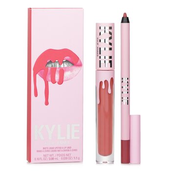 Kylie By Kylie Jenner Matte Lip Kit: Matte Liquid Pintalabios 3ml + Lip Liner 1.1g - # 704 Sweater Weather