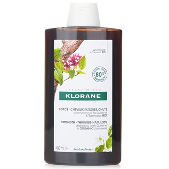 Klorane Champú con quinina y edelweiss orgánico (fortalece el cabello debilitado)