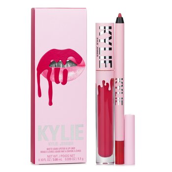 Kylie By Kylie Jenner Matte Lip Kit: Matte Liquid Pintalabios 3ml + Lip Liner 1.1g - # 503 Bad Lil Thing