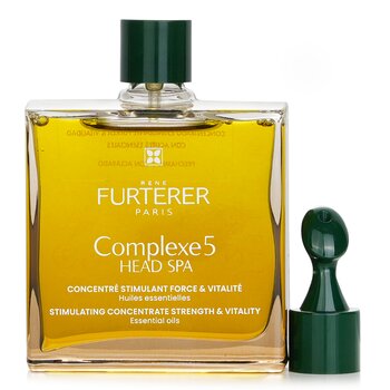 Rene Furterer Concentrado estimulante Complexe 5 Head Spa, aceite de fuerza y ​​vitalidad (prechampú)