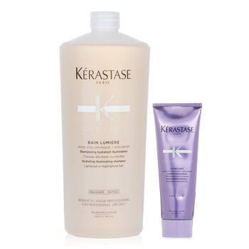 Kerastase Blond Absolu Set 2: Champú y tratamiento fortificante (cabello aclarado o con mechas)