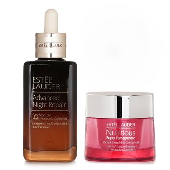 Estee Lauder Estee Lauder Nutritious Super-Pomegranate Radiant Energy Night Creme/Mascarilla + ANR Synchronized Multi-Recover (Standard Edition)