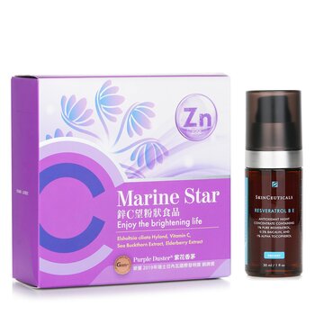 Skin Ceuticals 【Set Antioxidante ECKARE Marine Star】Elimina la gripe. Reparación nocturna de daños. Protección antioxidante.