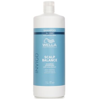 Wella Champú Invigo Scalp Balance con extracto de loto para cuero cabelludo graso