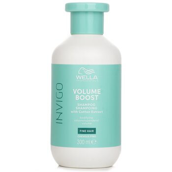 Wella Champú Invigo Volume Boost con extracto de algodón para cabello fino